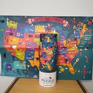 USA PUZZLE+POSTER, 200pcs